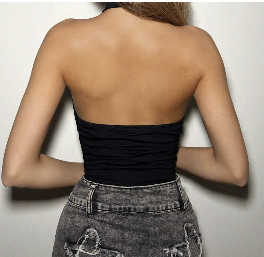 Neckholder-Crop-Top für Damen